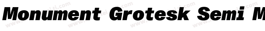Monument Grotesk Semi Mono字体转换